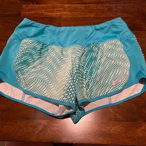 Teal Nike Dry-fit running shorts